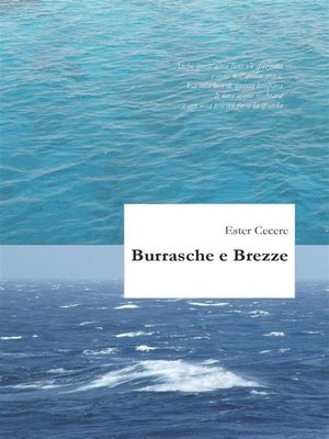 cover image of Burrasche e brezze